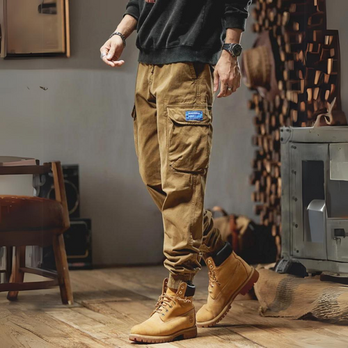 Calça Cargo Casual Retro