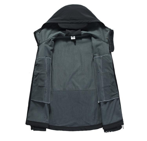Jaqueta Impermeável com Bolsos Táticos