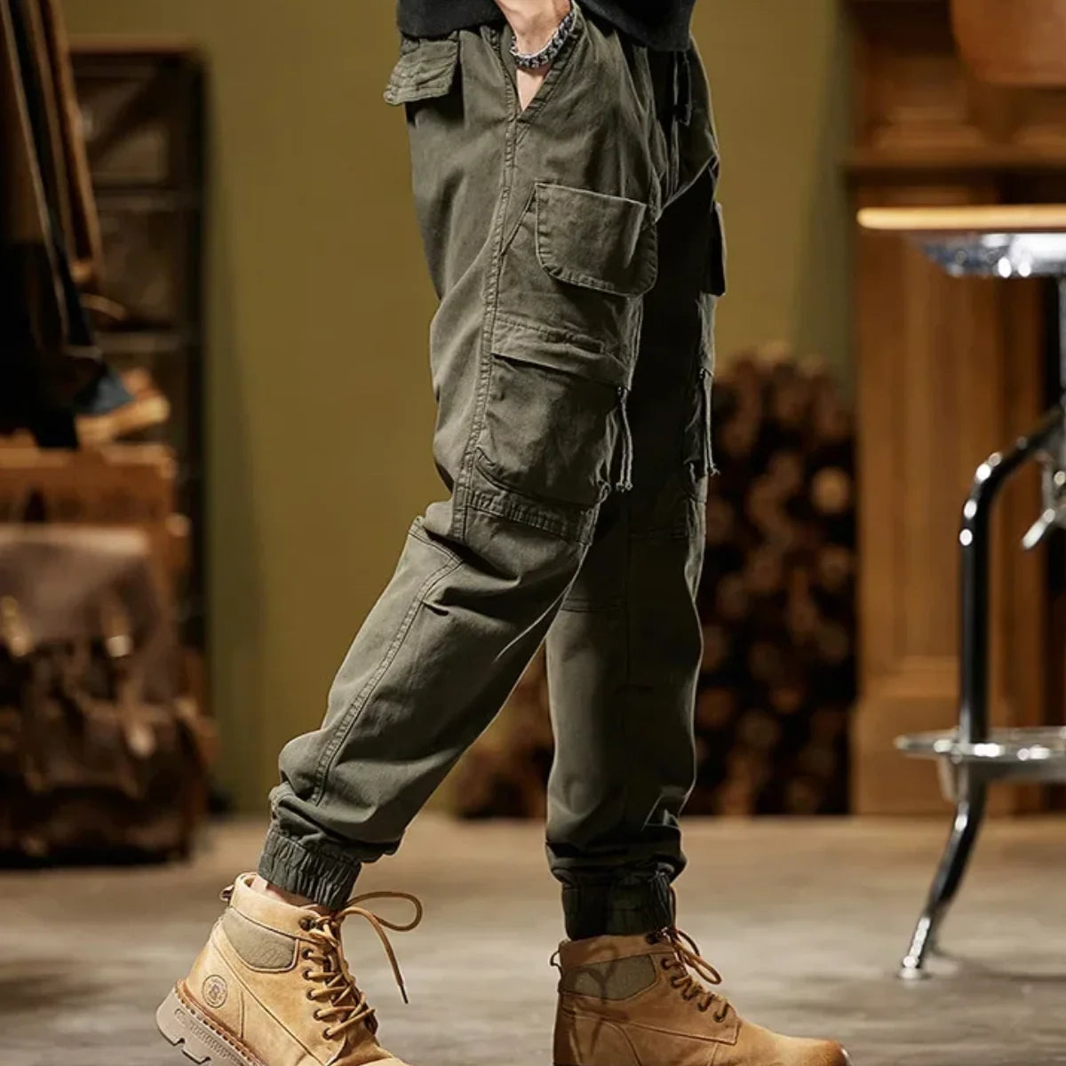 SlimFit Cargo Pants with Pockets