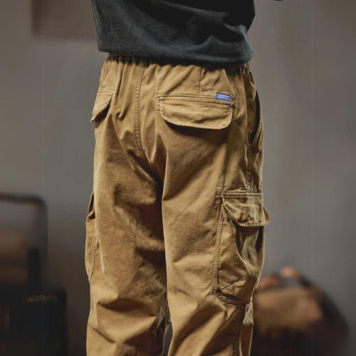 Calça Cargo Casual Retro