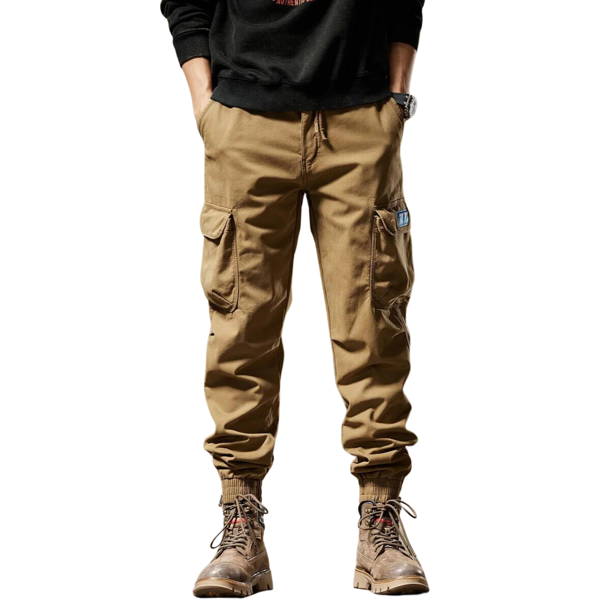 Calça Cargo Casual Retro
