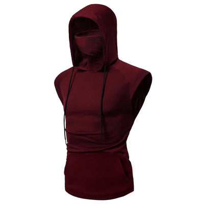 Sleeveless Shirt with Integrated Mask