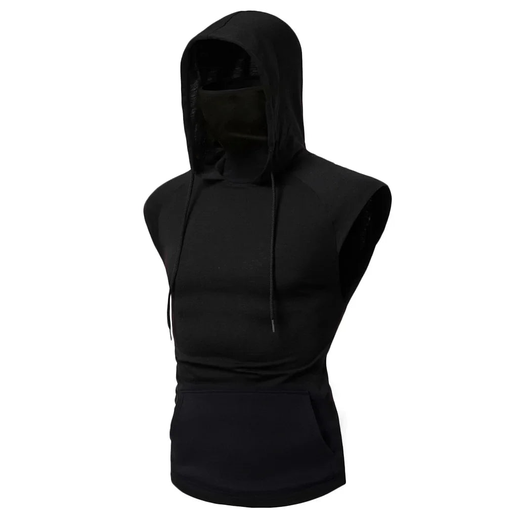 Sleeveless Shirt with Integrated Mask