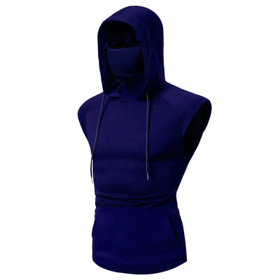 Sleeveless Shirt with Integrated Mask