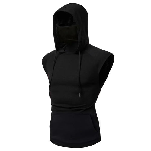 Sleeveless Shirt with Integrated Mask