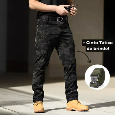 Calça Tática Militar Impermeável com Cinto