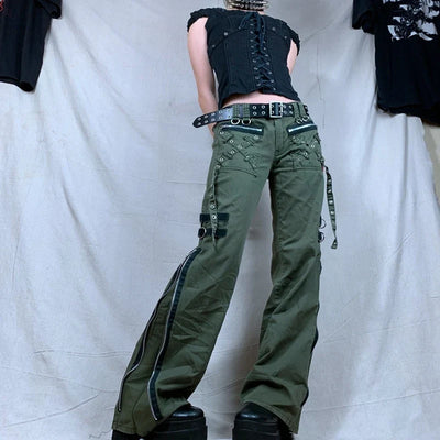 Gothic Pants with Zippers