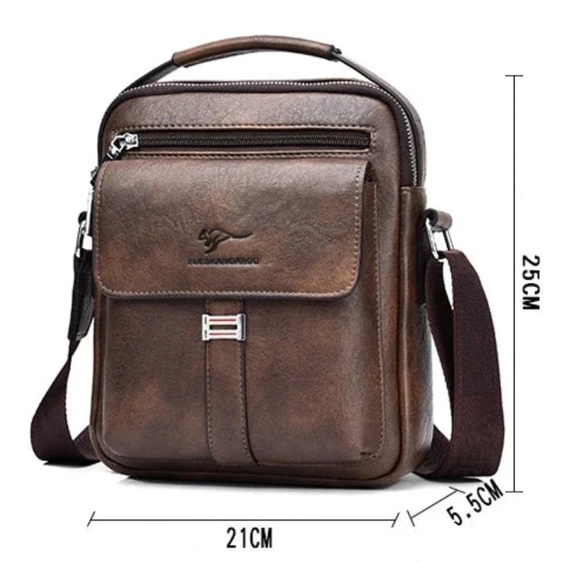 Bolsa de Ombro Masculina com Zíper