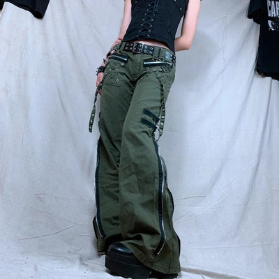 Gothic Pants with Zippers