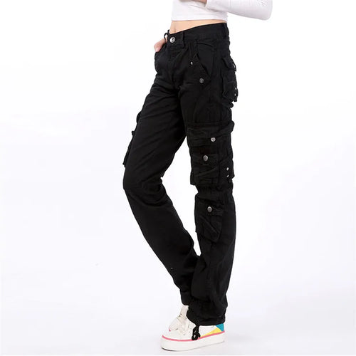 Women's Streetwear Cargo Pants with Pockets