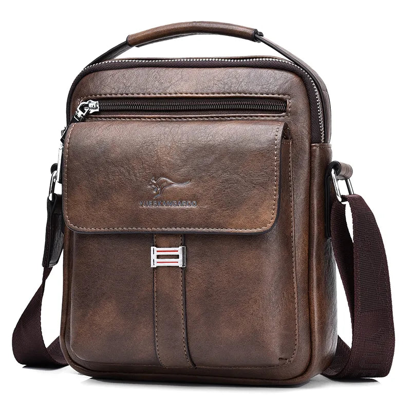 Bolsa de Ombro Masculina com Zíper