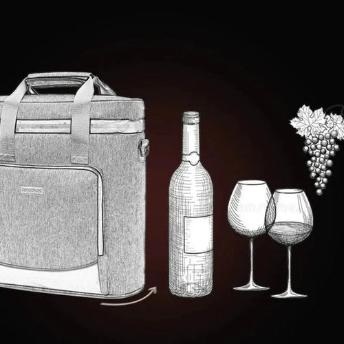 Bolsa Térmica 20 Litros para Vinhos e Taças