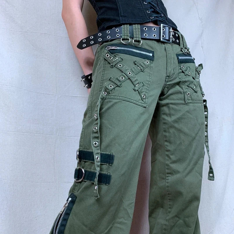 Gothic Pants with Zippers