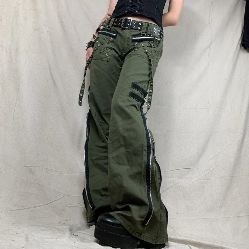 Gothic Pants with Zippers