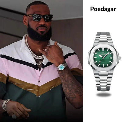 POEDAGAR Luxe Watch — Waterproof 41MM