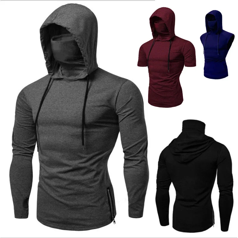 Sleeveless Shirt with Integrated Mask