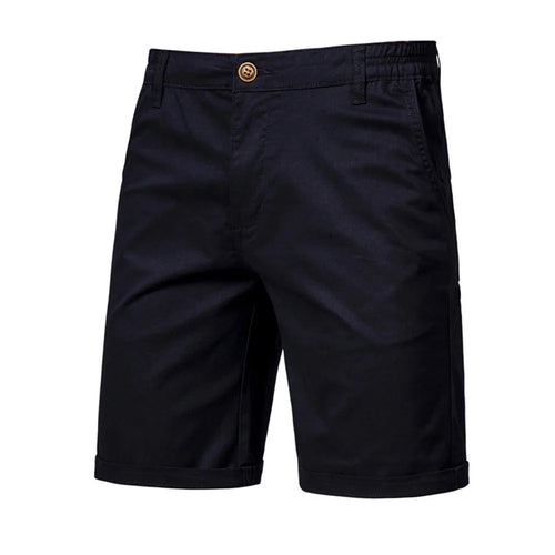 Men's Cotton Shorts with Elastic Waistband