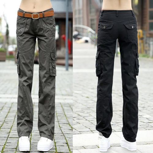 Women's Elegant Cotton Cargo Pants