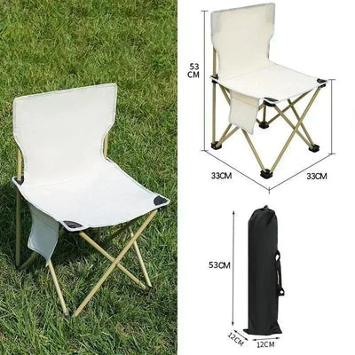 Cadeira dobrável ao ar livre cadeira de acampamento com bolso lateral piquenique oxford pano cadeiras portáteis praia cadeiras de pesca cadeira ao ar livre