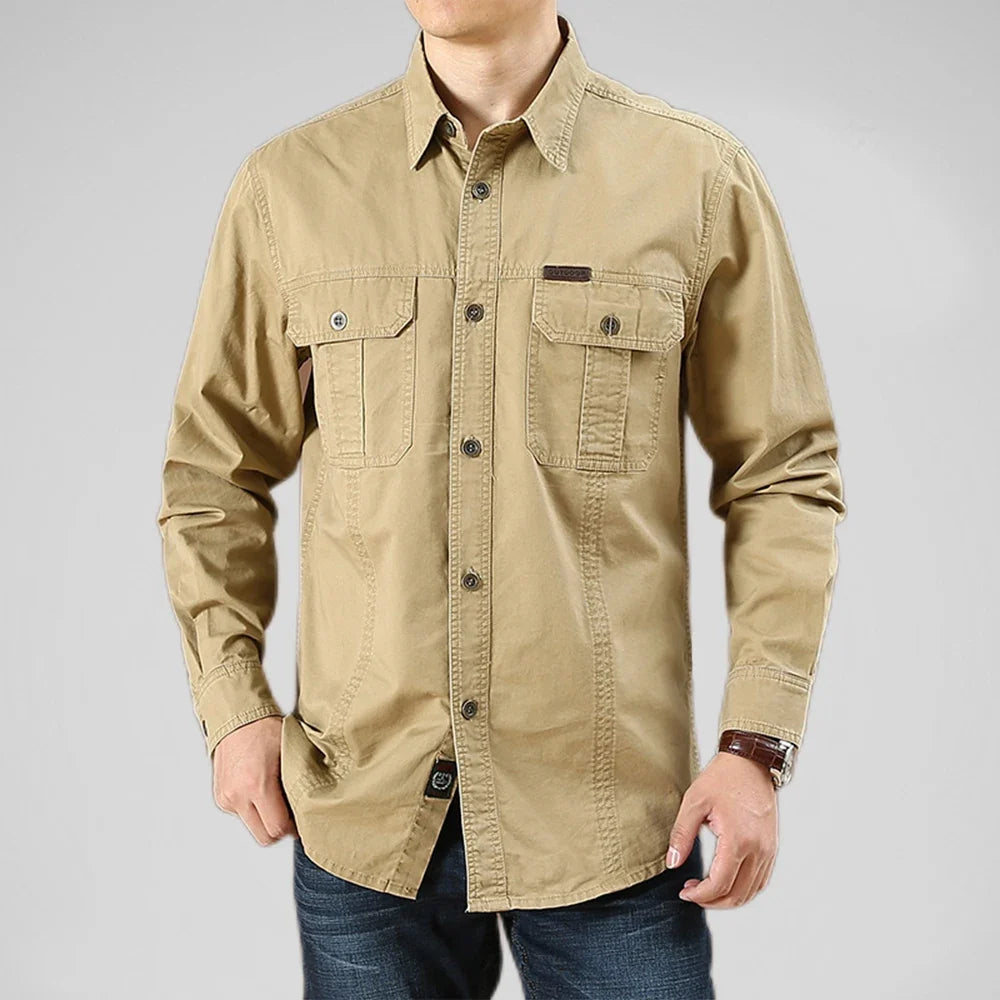 Military Cotton Casual Shirt