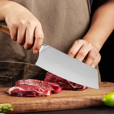 Profissional Japonês Cozinha Chef Knife Set, Carne De Peixe Cortador, Cortador De Legumes, Cutelo De Açougueiro De Aço Inoxidável, com Caixa