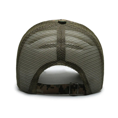 Military Cap with American Flag