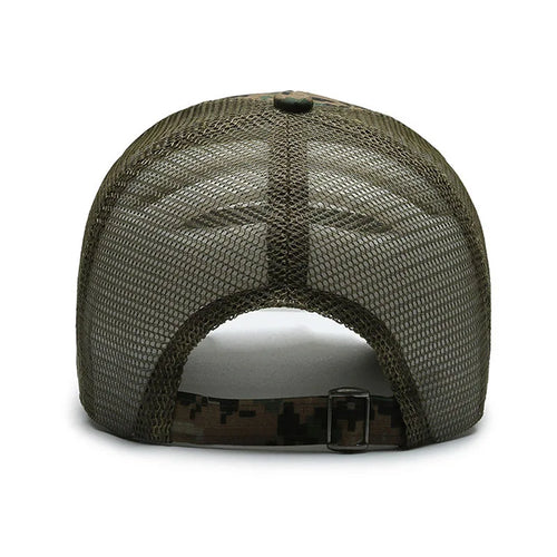 Military Cap with American Flag