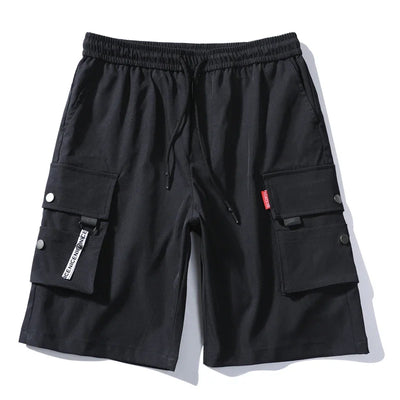 Shorts de trabalho masculinos para esportes e lazer, calções curtos com ajuste solto e cortado, verão 2020