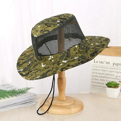 Chapéu de balde respirável para homens, boné de pescador dobrável, sol ao ar livre, bonés de pesca, trekking, praia, vários estilos, verão