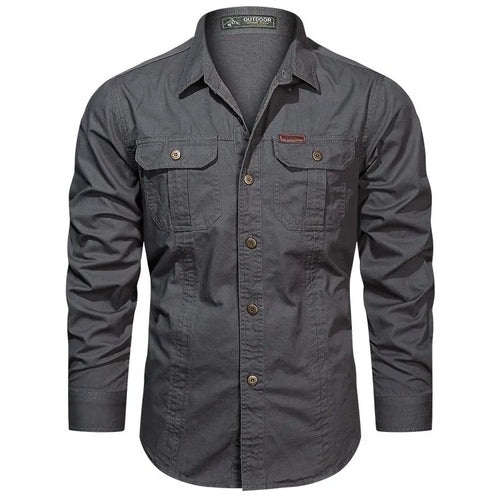 Military Cotton Casual Shirt
