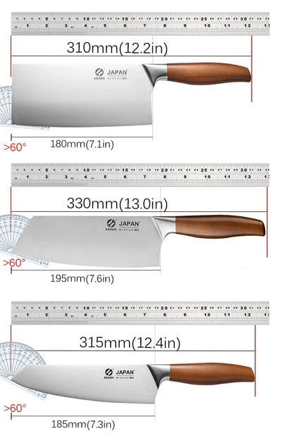 Profissional Japonês Cozinha Chef Knife Set, Carne De Peixe Cortador, Cortador De Legumes, Cutelo De Açougueiro De Aço Inoxidável, com Caixa