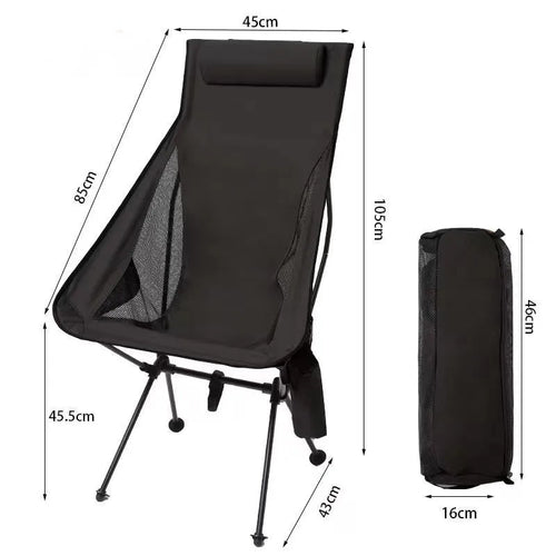Ultra-Lightweight Portable Folding Chair for Leisure and Camping
