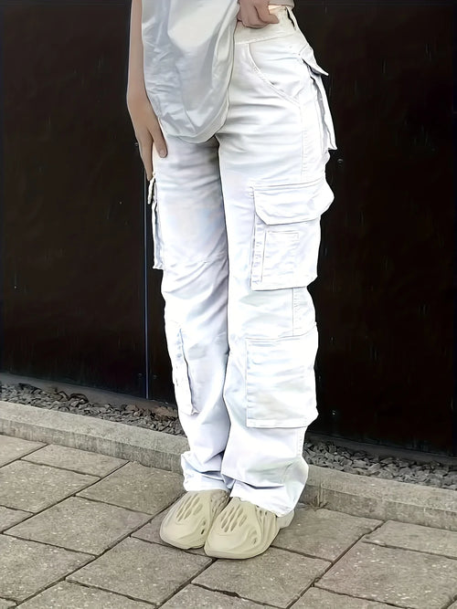 Women's High-Waist Y2K Cargo Pants