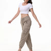 Women's Versatile Pants with Pockets and Elastic Comfort
