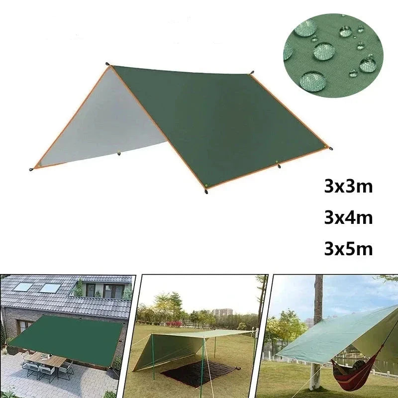 Impermeável Ultralight Garden Canopy Sunshade, Toldo Tenda, Tarp Shade, Outdoor Camping, Tourist Beach Shelter, 5x3m, 4x3m, 3x3m