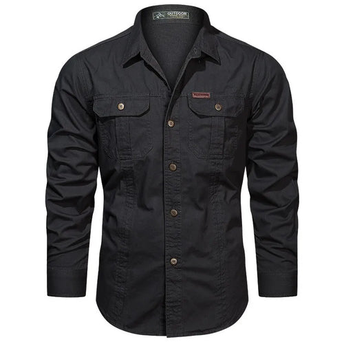 Military Cotton Casual Shirt