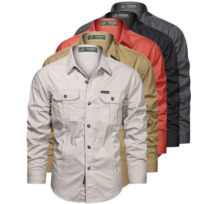 Military Cotton Casual Shirt
