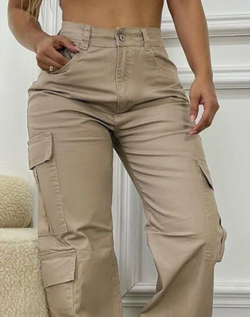 Women's High-Waist Street Cargo Pants