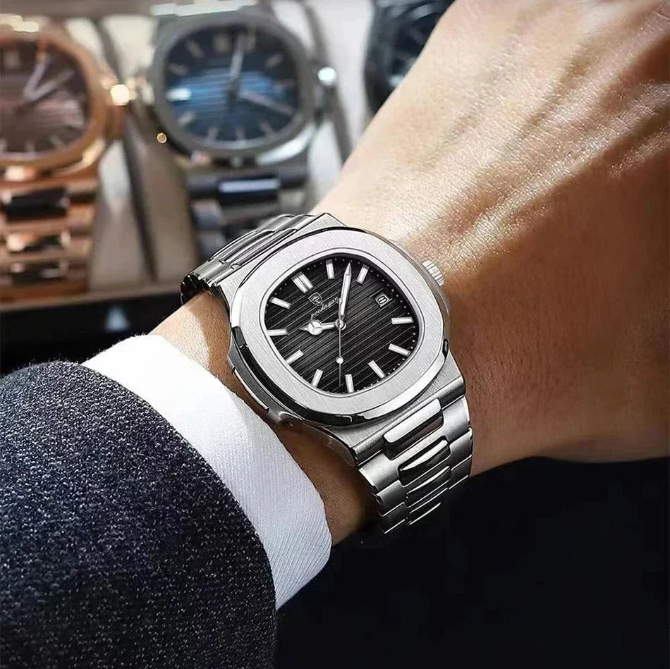 POEDAGAR Luxe Watch — Waterproof 41MM