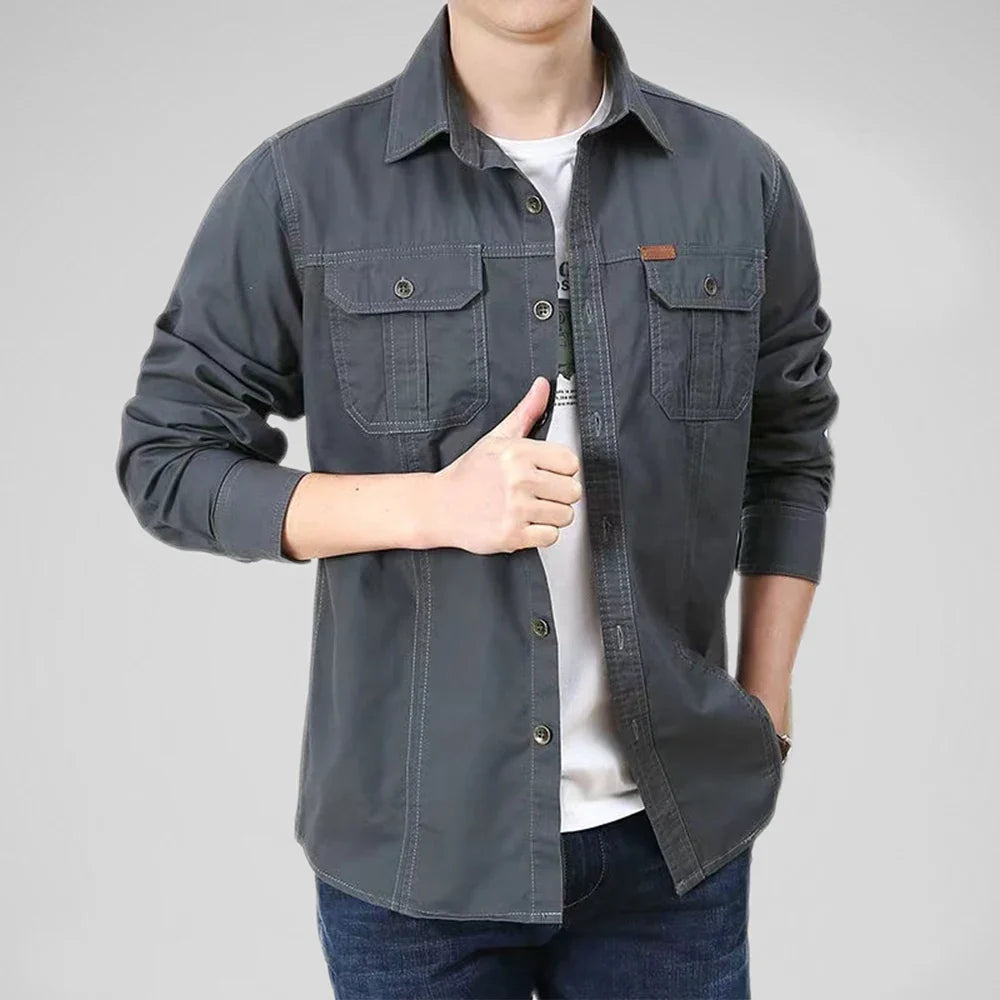 Military Cotton Casual Shirt
