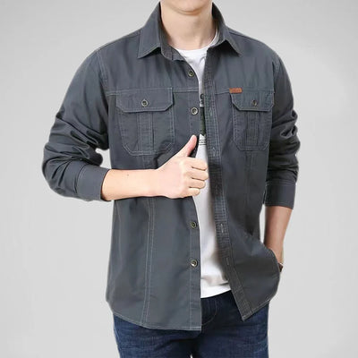 Military Cotton Casual Shirt