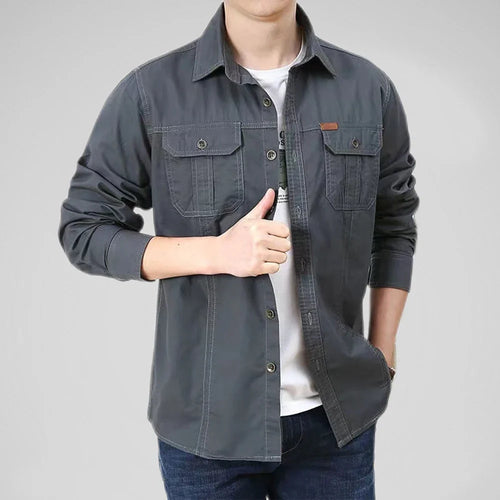 Military Cotton Casual Shirt