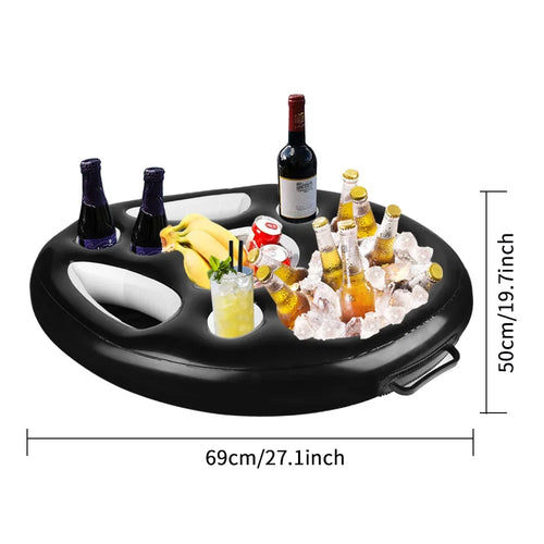 Inflatable Cup Holder Tray for Pool Parties