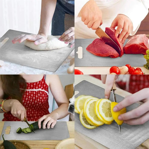 Double-Sided Titanium Cutting Board for Kitchen
