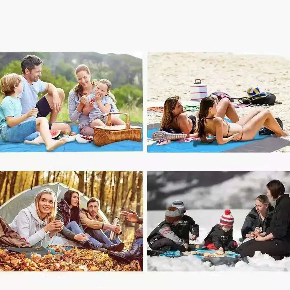 Cobertor de praia leve impermeável, piquenique para viagens, caminhadas e esportes, sandproof, 200x140cm