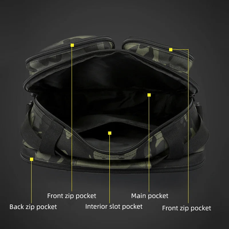 Trekking bolsas táticas bolsa de ombro acampamento para o homem caminhadas viagem escalada pesca estilingue crossbody ao ar livre fim de semana molle saco