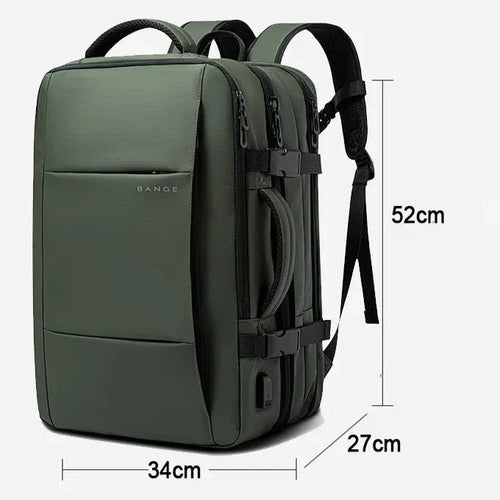 Mochila de Viagem Impermeável com Compartimentos Múltiplos
