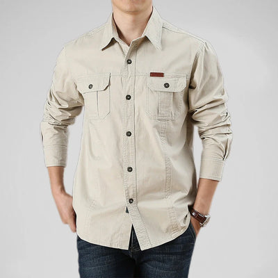 Military Cotton Casual Shirt