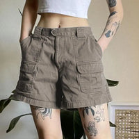 Women's Vintage Cargo Shorts with Practical Pockets