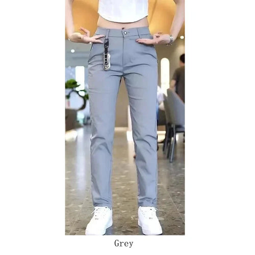 Men's Ice Silk Slim Pants